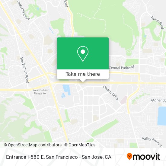 Mapa de Entrance I-580 E