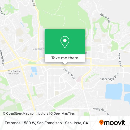 Entrance I-580 W map
