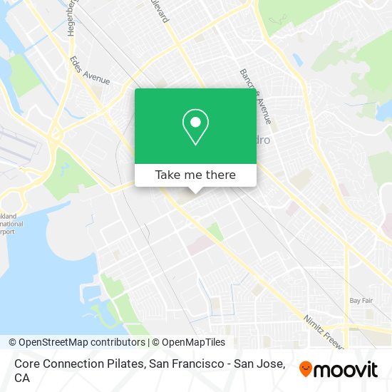 Core Connection Pilates map