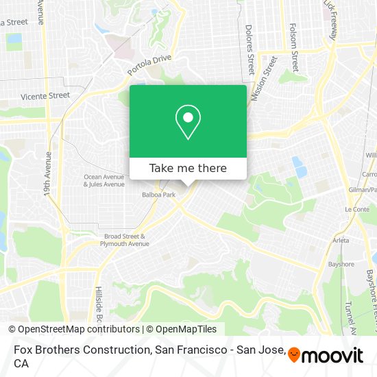 Mapa de Fox Brothers Construction