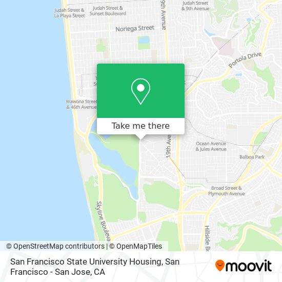 San Francisco State University Housing map