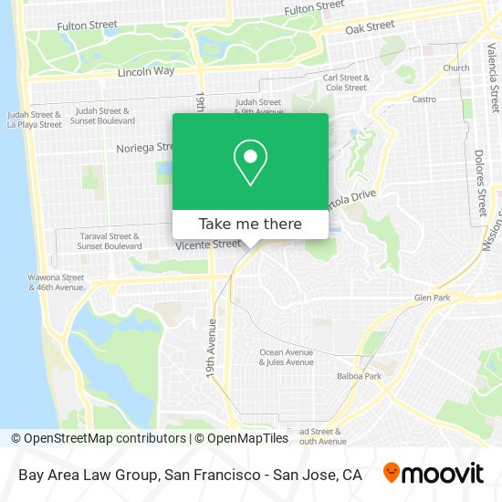 Bay Area Law Group map