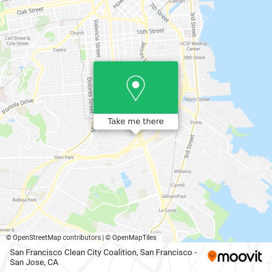 Mapa de San Francisco Clean City Coalition