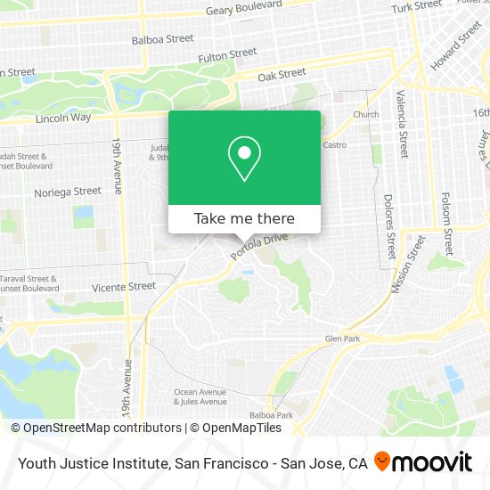 Youth Justice Institute map