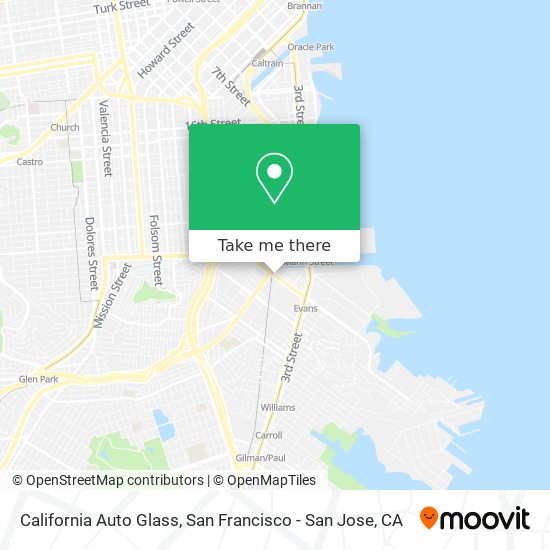 Mapa de California Auto Glass