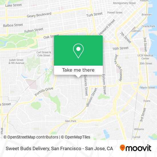 Sweet Buds Delivery map