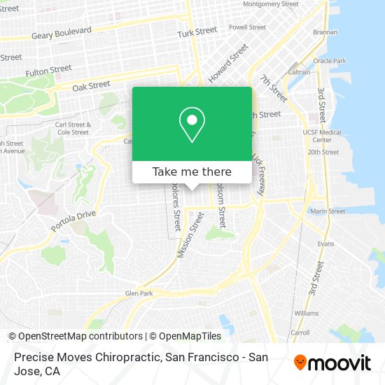 Precise Moves Chiropractic map