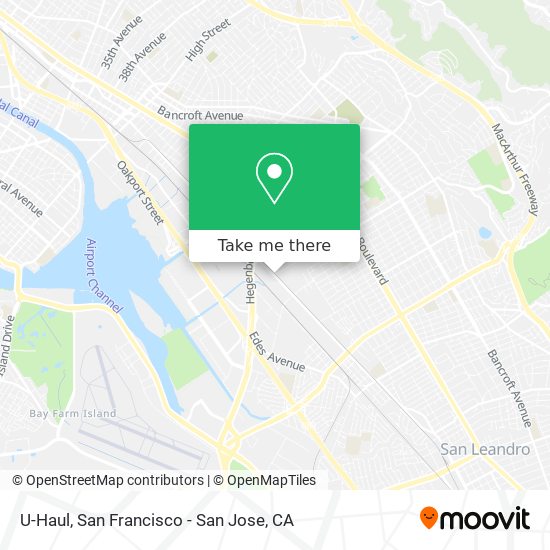 U-Haul map