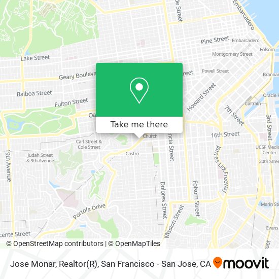 Jose Monar, Realtor map