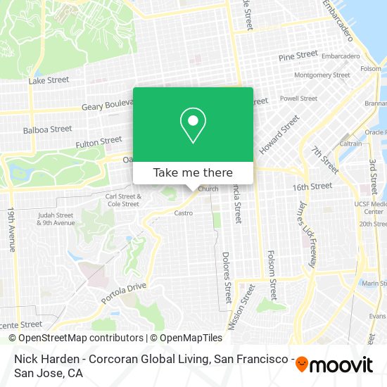 Mapa de Nick Harden - Corcoran Global Living