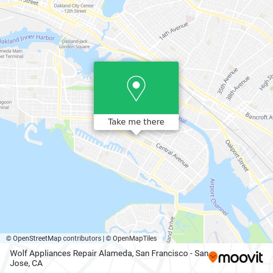 Wolf Appliances Repair Alameda map