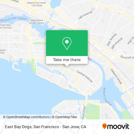 East Bay Dogs map