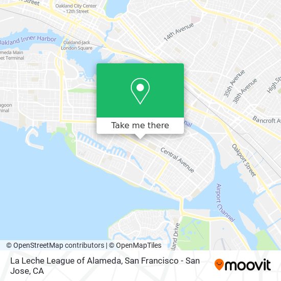 La Leche League of Alameda map