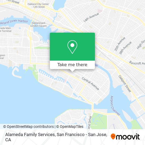 Alameda Family Services map