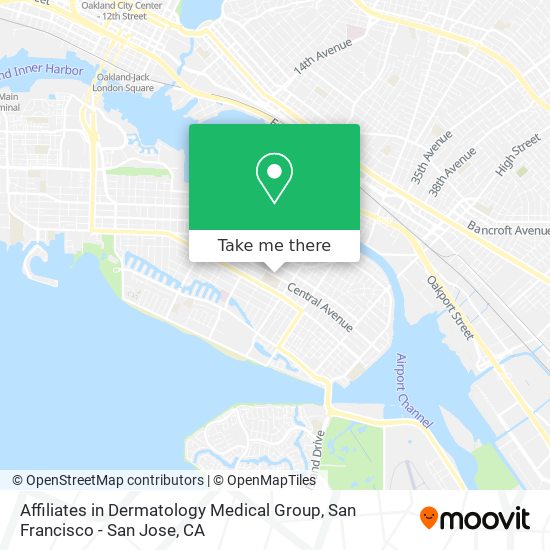 Affiliates in Dermatology Medical Group map