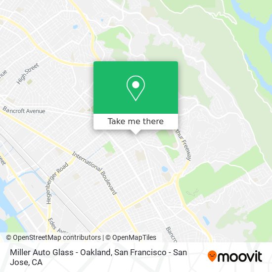 Mapa de Miller Auto Glass - Oakland