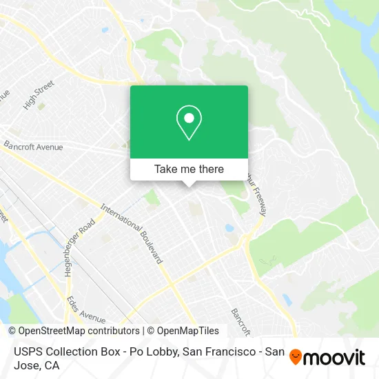 Mapa de USPS Collection Box - Po Lobby