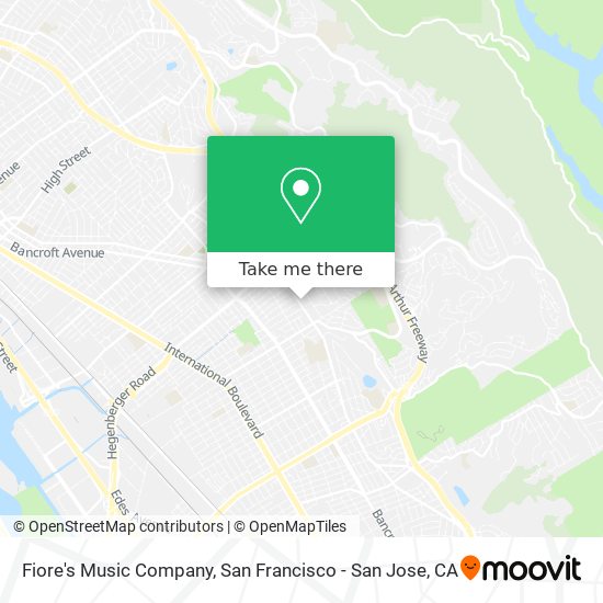 Fiore's Music Company map