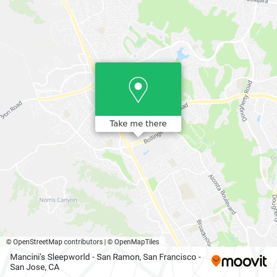 Mapa de Mancini's Sleepworld - San Ramon