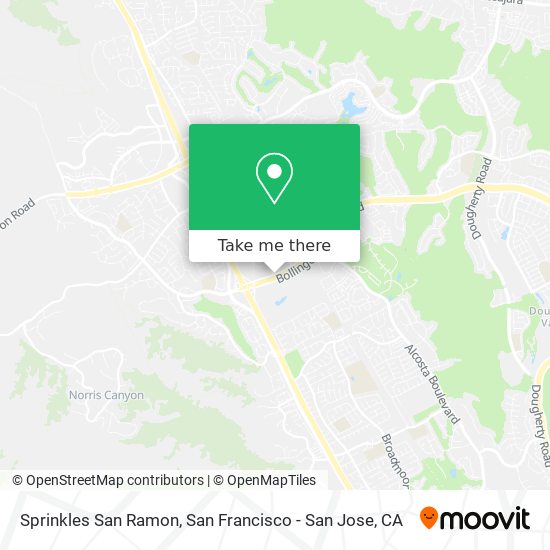 Sprinkles San Ramon map