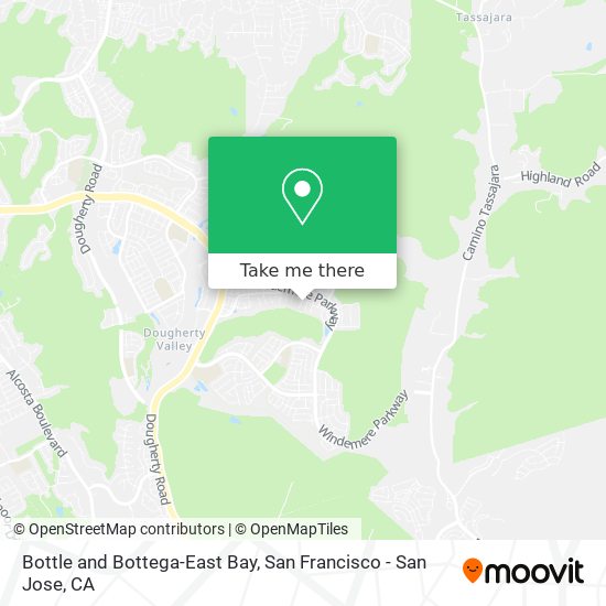 Mapa de Bottle and Bottega-East Bay