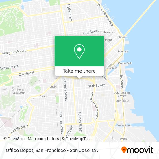 Office Depot map