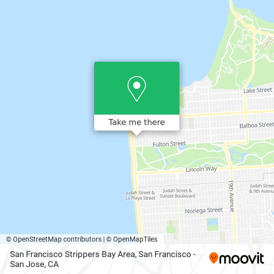 Mapa de San Francisco Strippers Bay Area