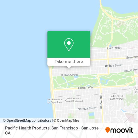 Mapa de Pacific Health Products