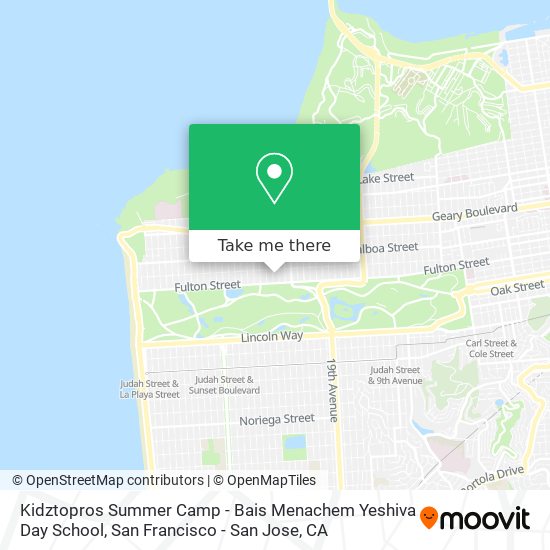 Kidztopros Summer Camp - Bais Menachem Yeshiva Day School map