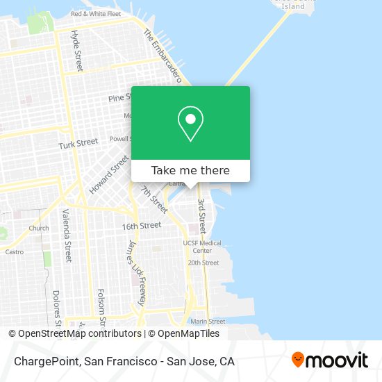 Mapa de ChargePoint