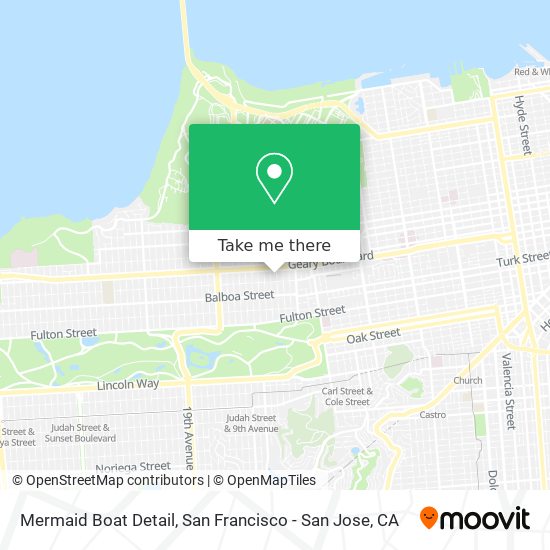 Mermaid Boat Detail map
