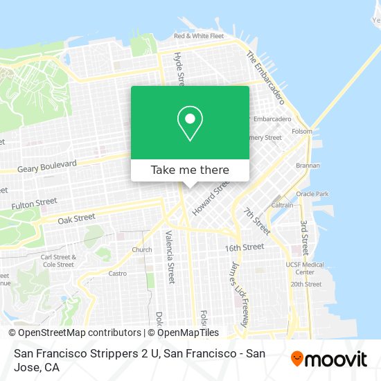 San Francisco Strippers 2 U map