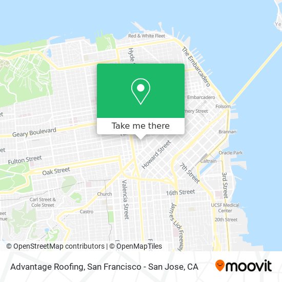 Advantage Roofing map