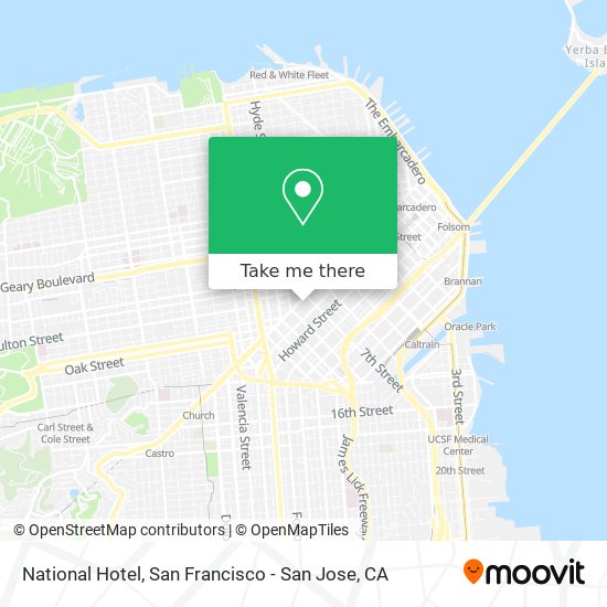 National Hotel map