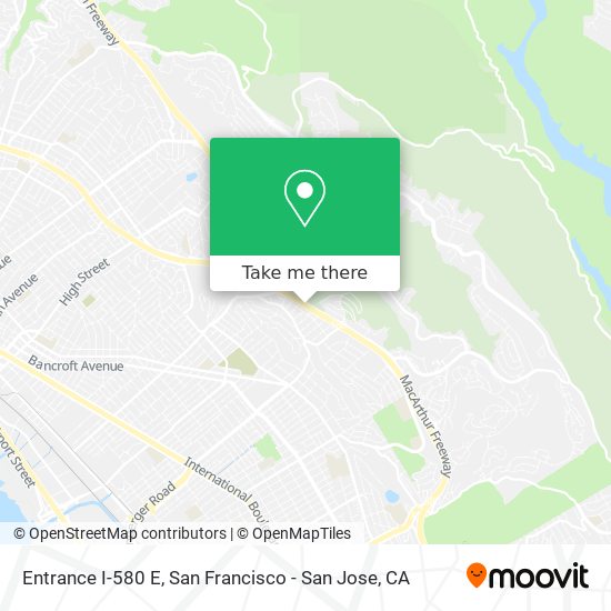 Mapa de Entrance I-580 E