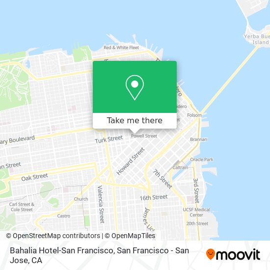 Mapa de Bahalia Hotel-San Francisco