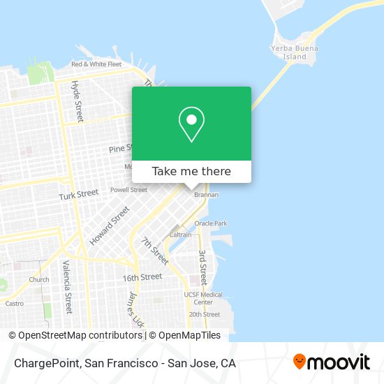 Mapa de ChargePoint