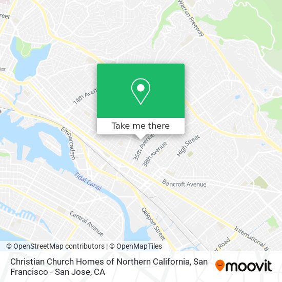 Mapa de Christian Church Homes of Northern California