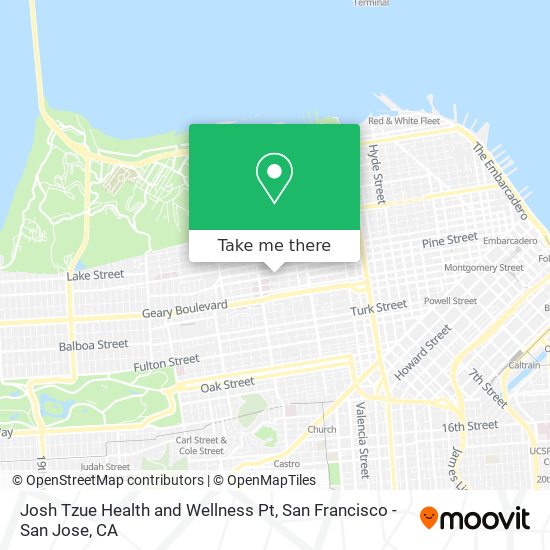 Josh Tzue Health and Wellness Pt map