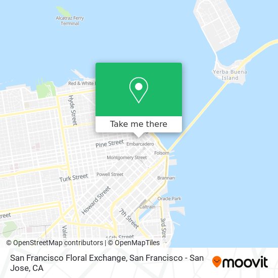 Mapa de San Francisco Floral Exchange