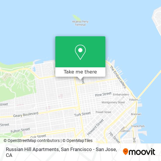Russian Hill Apartments map