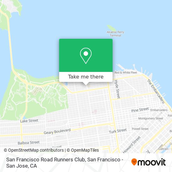 San Francisco Road Runners Club map