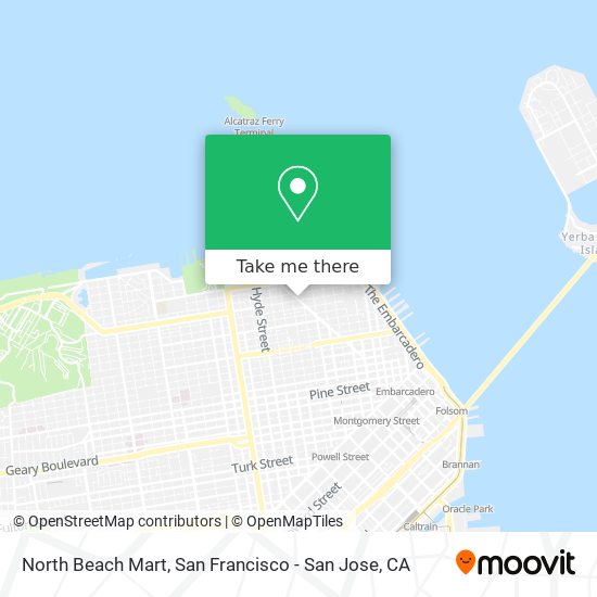 North Beach Mart map