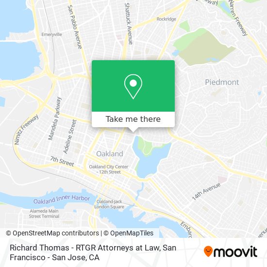 Mapa de Richard Thomas - RTGR Attorneys at Law