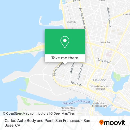 Carlos Auto Body and Paint map