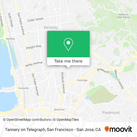 Tannery on Telegraph map