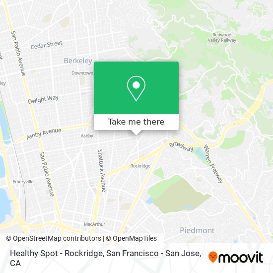 Mapa de Healthy Spot - Rockridge