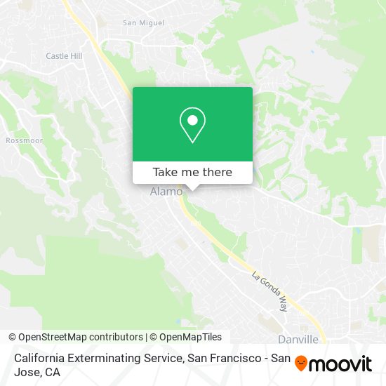 Mapa de California Exterminating Service