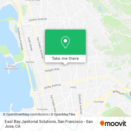 East Bay Janitorial Solutions map