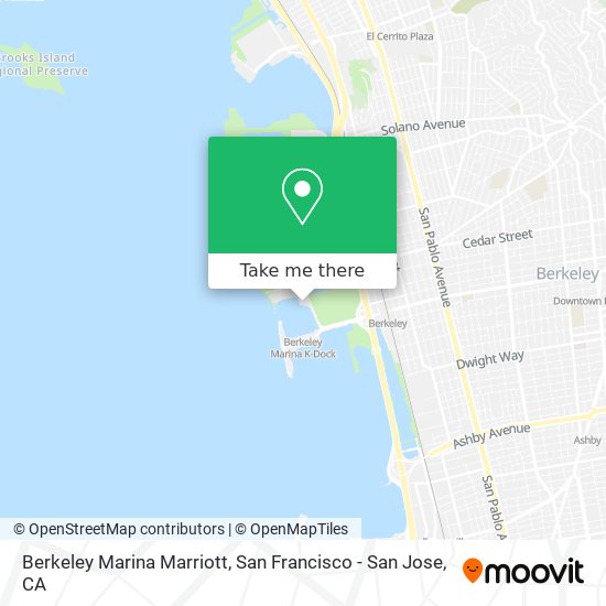 Mapa de Berkeley Marina Marriott